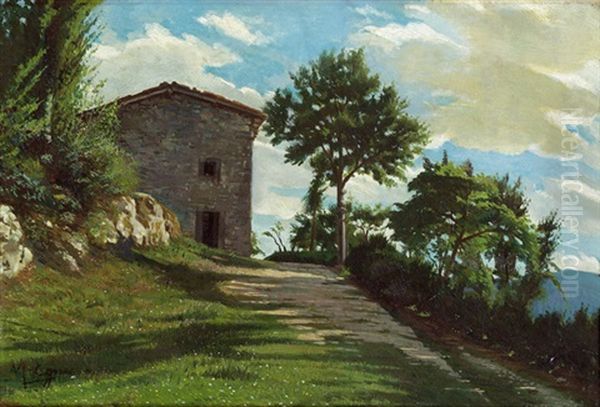 Sudliches Haus Oil Painting by Marie Egner