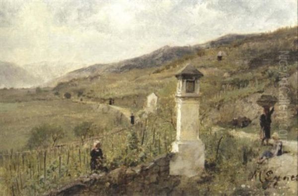 Weinlese In Der Wachau Oil Painting by Marie Egner