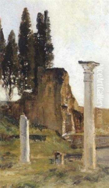 Rom, Palatin Oil Painting by Marie Egner