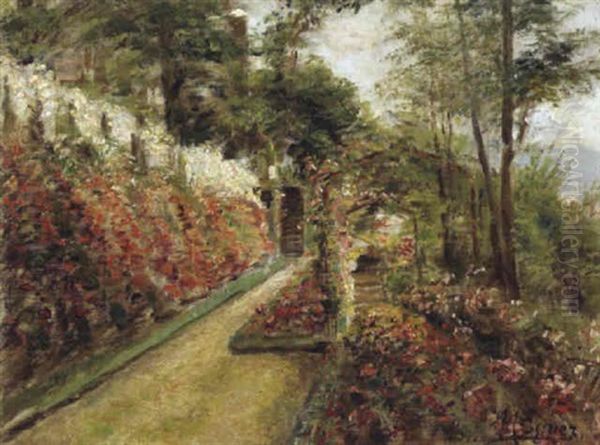 Bluhender Garten Oil Painting by Marie Egner