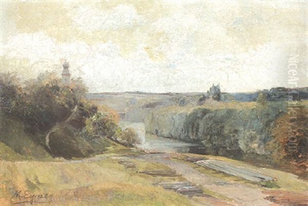 Motiv Aus Den Donauauen Oil Painting by Marie Egner