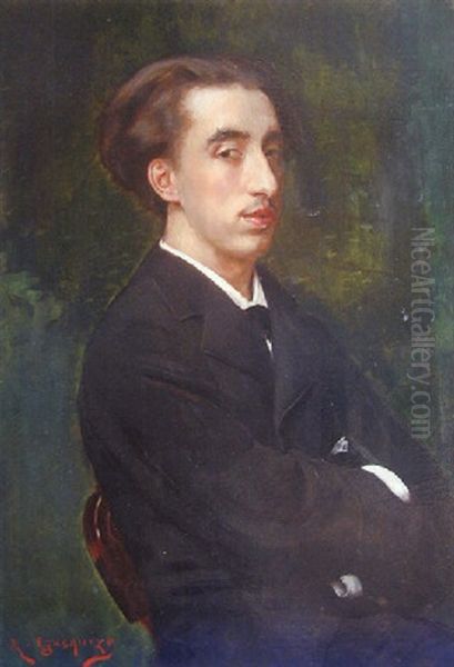 Autoportrait Oil Painting by Rogelio De Egusquiza