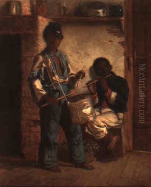 Fife And Drum Oil Painting by John Whetten Ehninger