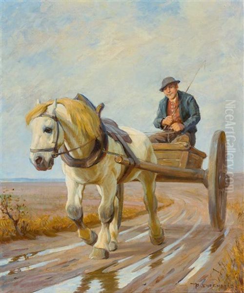 'heimfahrt' Oil Painting by Paul Ehrenberg