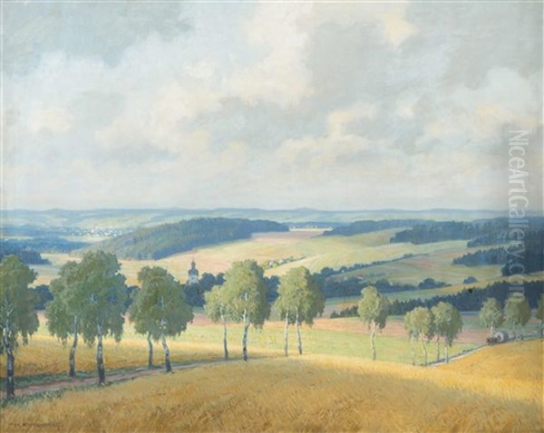 Sonnenstreifen Oil Painting by Paul Ehrenberg