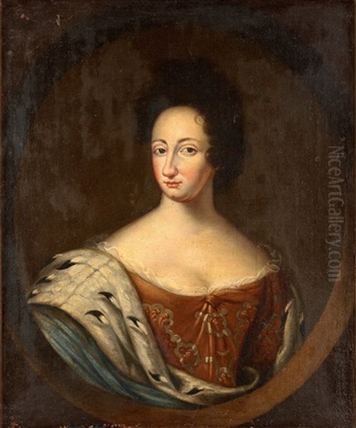 Queen Ulrika Eleonora The Elder (1656-1693) Oil Painting by David Klocker Von Ehrenstrahl