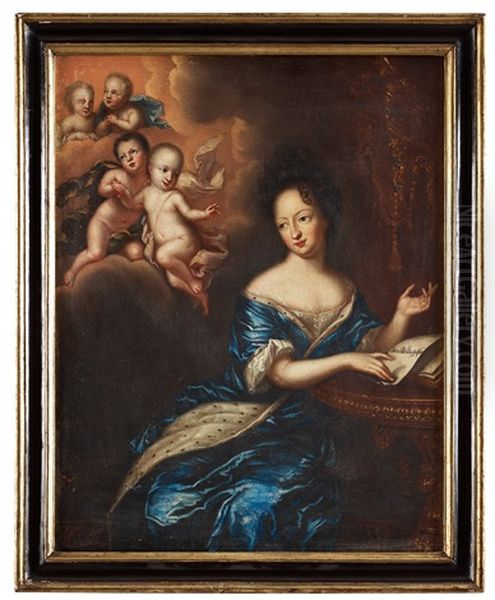 Drottning Ulrika Eleonora The Elder (1656 - 1693) Oil Painting by David Klocker Von Ehrenstrahl