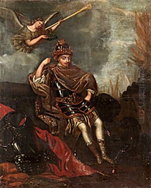 Konung Gustaf Ii Adolf Som Romersk Triumfator Oil Painting by David Klocker Von Ehrenstrahl