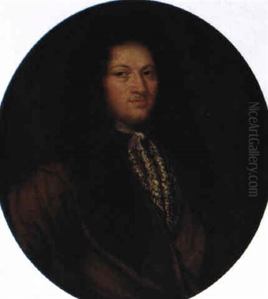 Portratt Av Johan Gabriel Stenbock Oil Painting by David Klocker Von Ehrenstrahl