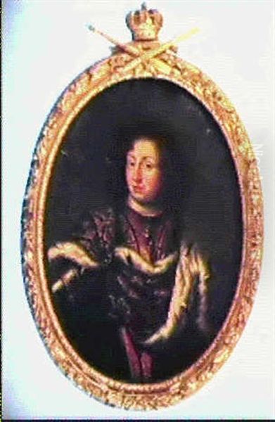 Portratt Av Karl Xi by David Klocker Von Ehrenstrahl