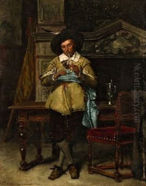 Der Raucher Oil Painting by Julius Ehrentraut