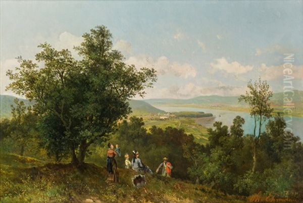 Blick Auf Klosterneuburg Oil Painting by Theodore von Ehrmanns