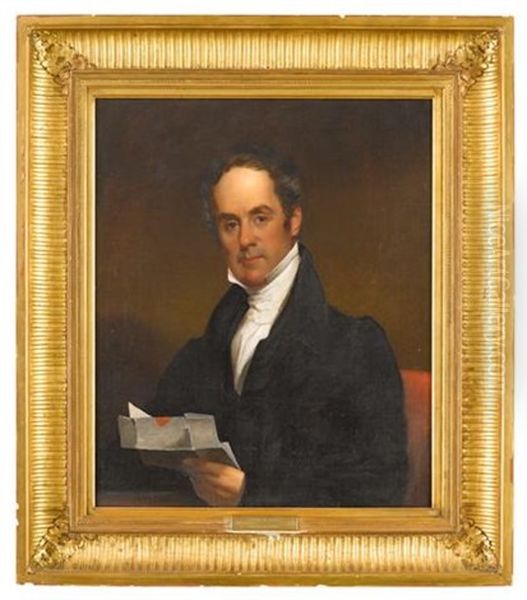 Portrait Of John Rudolph Neff (1789-1863) Oil Painting by Jacob Eichholtz