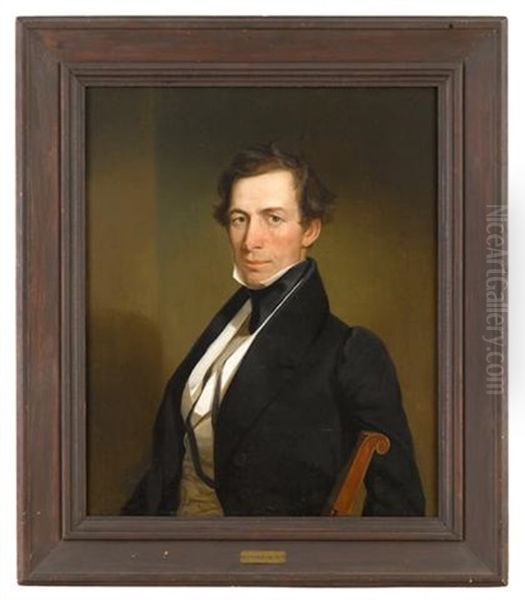 Portrait Of David Schley (1797-1852), Frederick County, Maryland Oil Painting by Jacob Eichholtz