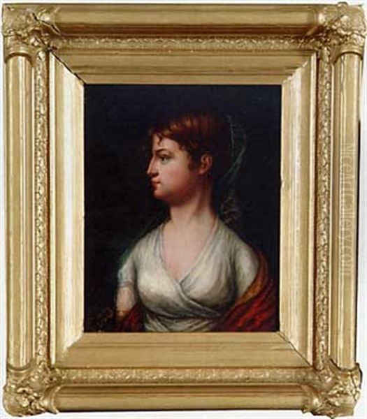 Portrait Of Mrs. Joseph Hemphill Oil Painting by Jacob Eichholtz