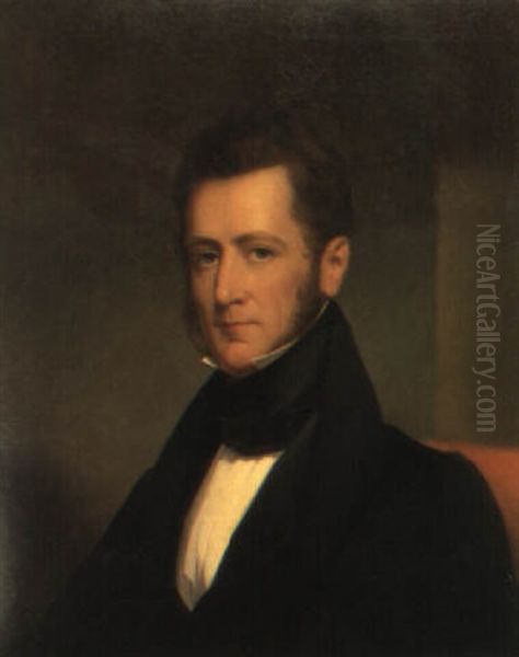 Portrait Of George Bryan Porter, 2nd Territorial Governor Of Michigan Oil Painting by Jacob Eichholtz