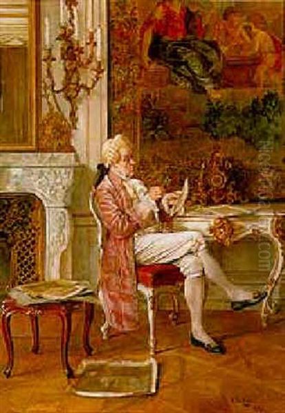 The Connoisseur Oil Painting by Erwin Eichinger