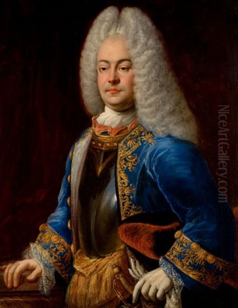 Portrait Of A Prince Georg Albrecht Of East Friesland Oil Painting by Johann Conrad Eichler