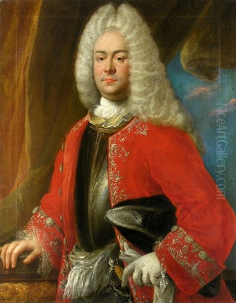 Portrait Des Georg Albrecht Von Ostfriesland Oil Painting by Johann Conrad Eichler