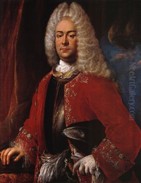 Portrait Des Georg Albrecht Von Ostfriesland (?) Oil Painting by Johann Conrad Eichler