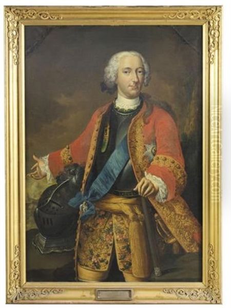 Portrait Of Karl I. Duke Of Brunswick-wolfenbuttel Oil Painting by Johann Conrad Eichler