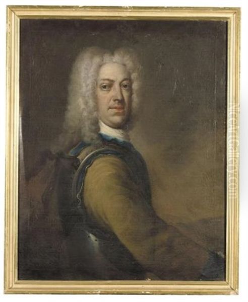 Portrait Of Captain Hackel Oil Painting by Johann Conrad Eichler