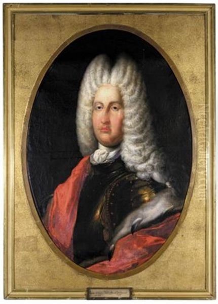 Portrait Of Prince Georg Albrecht Of East Friesland Oil Painting by Johann Conrad Eichler