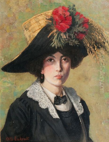 Portrait Einer Eleganten Dame Oil Painting by Otto Eichrodt