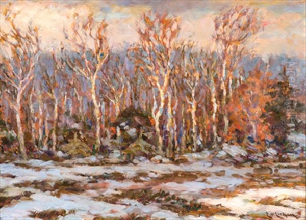 Winter Auf Dem Dars Oil Painting by Elisabeth Von Eicken