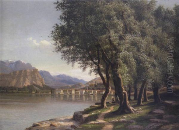 Ansicht Von Torbole Am Gardasee by Eiler Rasmussen Eilersen