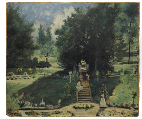 Laurel Hill, Arlington, New Jersey Oil Painting by Louis Michel Eilshemius