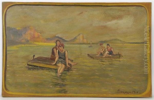 Bathers Oil Painting by Louis Michel Eilshemius