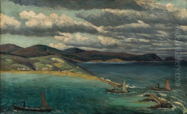 The Aquamarine Sea Oil Painting by Louis Michel Eilshemius