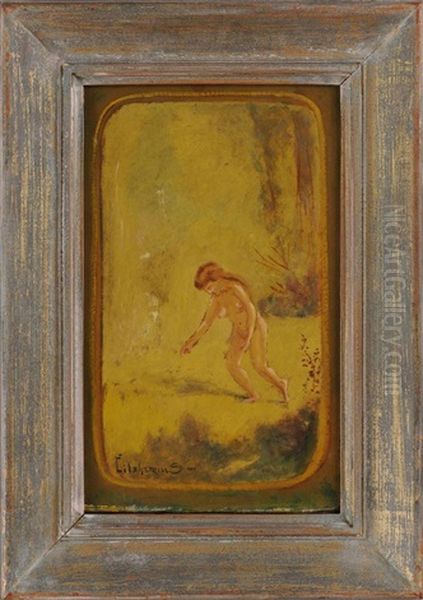 Walking Nude Oil Painting by Louis Michel Eilshemius