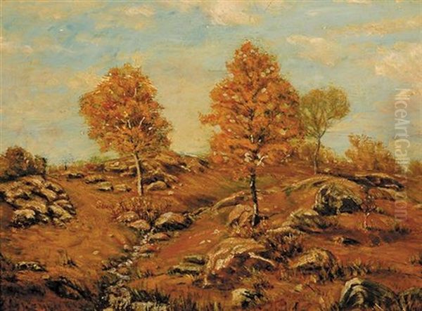 Autumn Hillside Oil Painting by Louis Michel Eilshemius