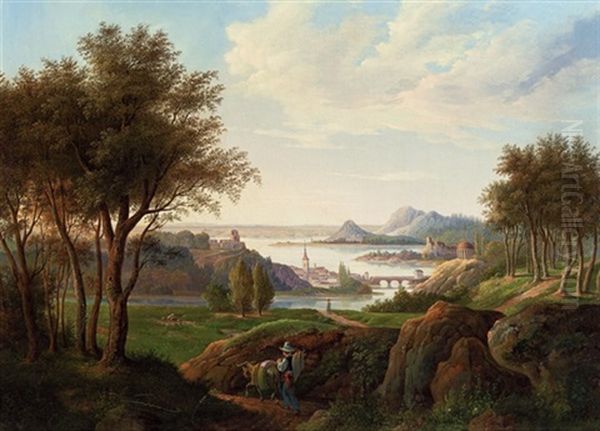 Landschaft Oil Painting by Anton Einsle