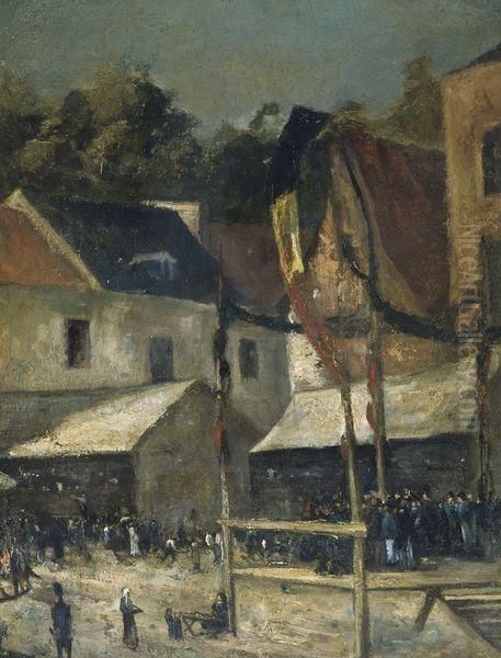 Kermesse Oil Painting by Louis Artan De Saint-Martin