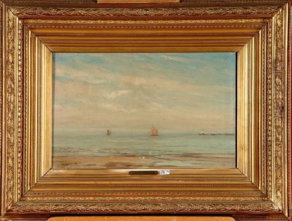 Marine Oil Painting by Louis Artan De Saint-Martin