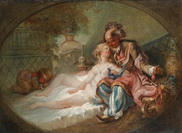 Le Turc Amoureux Oil Painting by Francois Eisen