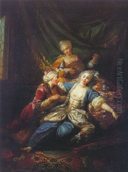 The Serenade Oil Painting by Francois Eisen