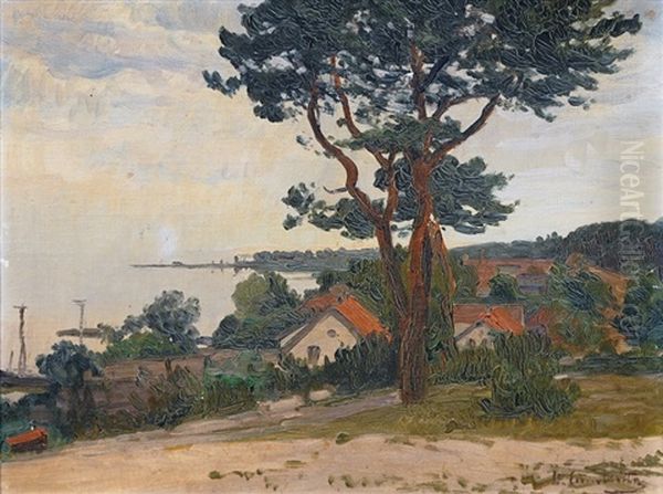 View Of Nidden On The Curonian Spit Oil Painting by Wilhelm Eisenblaetter