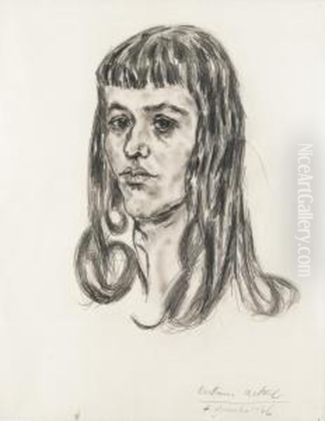 Portrait De Florence Loeb by Antonin Artaud