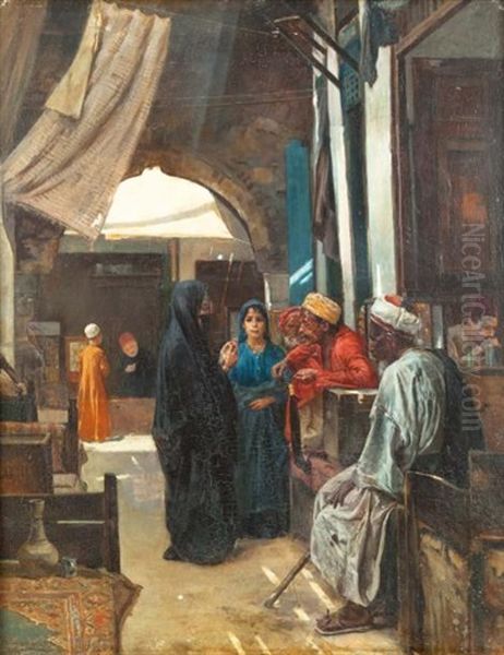 Au Bazar by Ferencz Franz Eisenhut