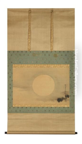 Kakejiku (hanging Scroll) Oil Painting by Kano Eishin