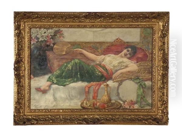 Odalisque Oil Painting by Emile Eisman-Semenowsky