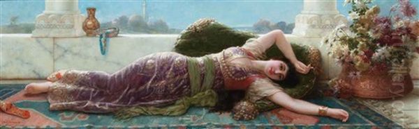 L'odalisque by Emile Eisman-Semenowsky