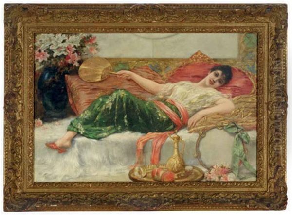 Odalisque Oil Painting by Emile Eisman-Semenowsky