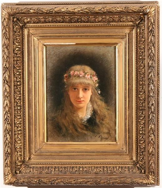 The Maiden Of Spring Oil Painting by Emile Eisman-Semenowsky