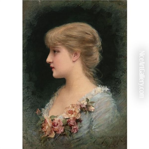 Portrait Of A Fair Beauty by Emile Eisman-Semenowsky