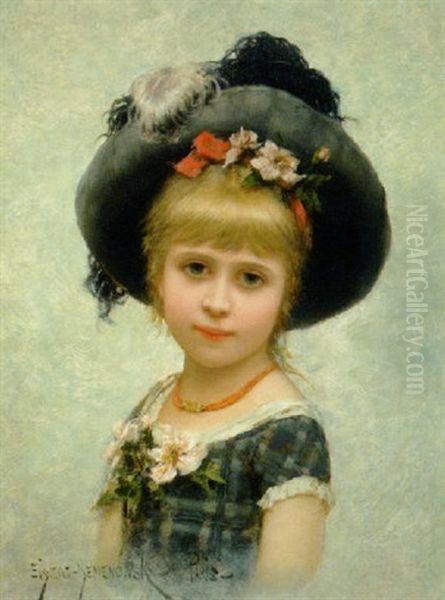 Le Chapeau Oil Painting by Emile Eisman-Semenowsky